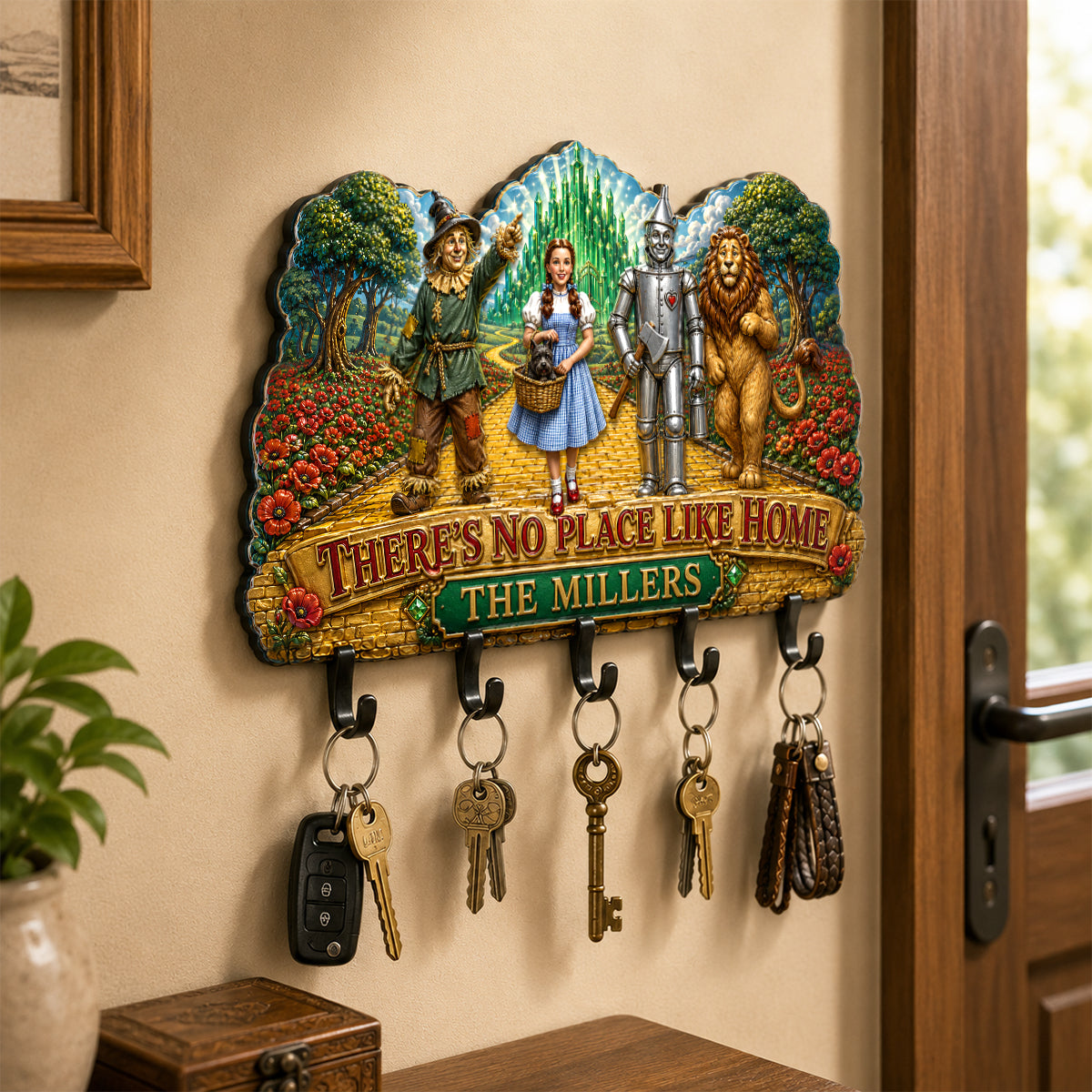 Whimsical Adventure Acrylic Key Hanger - Personalized Wall Decor 06HADH140726 Key Hanger PopCulturePrints