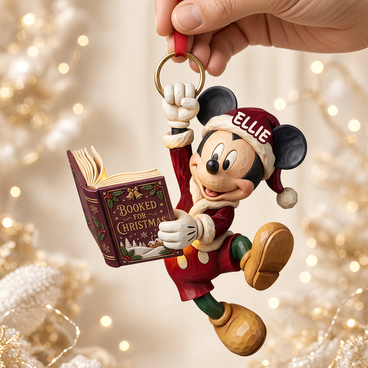 Whimsical Bookish Christmas Acrylic Ornament - Personalized Christmas Gifts For Reading Lovers 02padt091026 Ornament PopCulturePrints