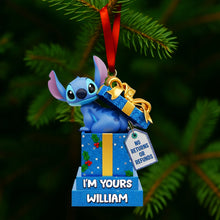 Load image into Gallery viewer, Funny Alien Couple Ornament - Personalized Christmas Gift For Couples Ornament PopCulturePrints
