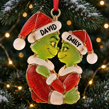 Load image into Gallery viewer, Love Wrapped in Christmas Cheer - Personalized Christmas Ornament for Couples
