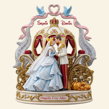 Load image into Gallery viewer, Happily Ever After - Personalized Fairy Tale Couple Plaque Shaped Plaques PopCulturePrints
