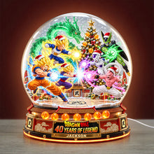 Load image into Gallery viewer, "Experience the Magic of Christmas!" - Personalized Christmas Battle Acrylic Light Box - Unique Gift for Dragon Ball Fans
