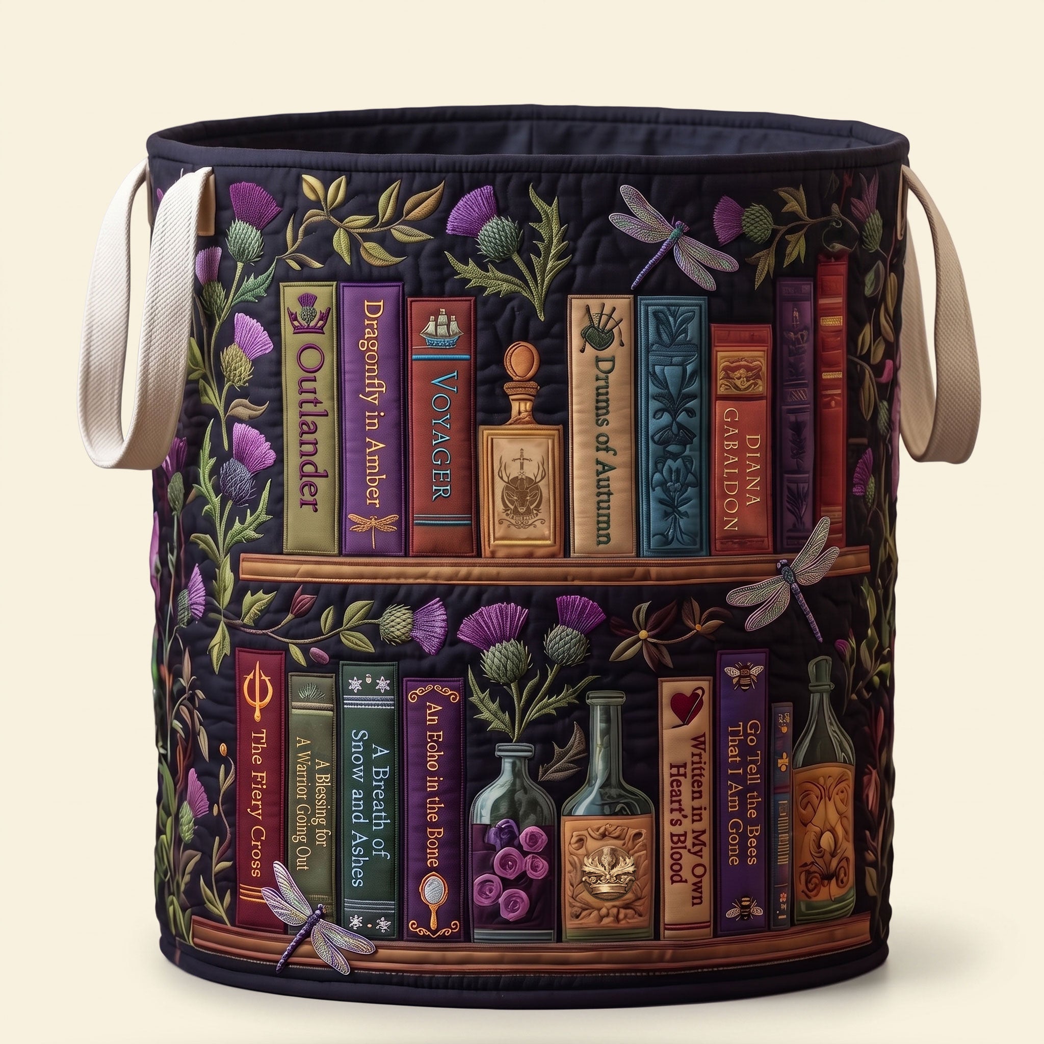 Historical Fiction Collection Quilted Laundry Basket - Personalized Gifts For Book Lovers 03qhti130726 Laundry Basket PopCulturePrints