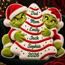 Load image into Gallery viewer, "Celebrate Togetherness this Christmas!" - Family Christmas Tree Pillow - Personalized Gift for Family
