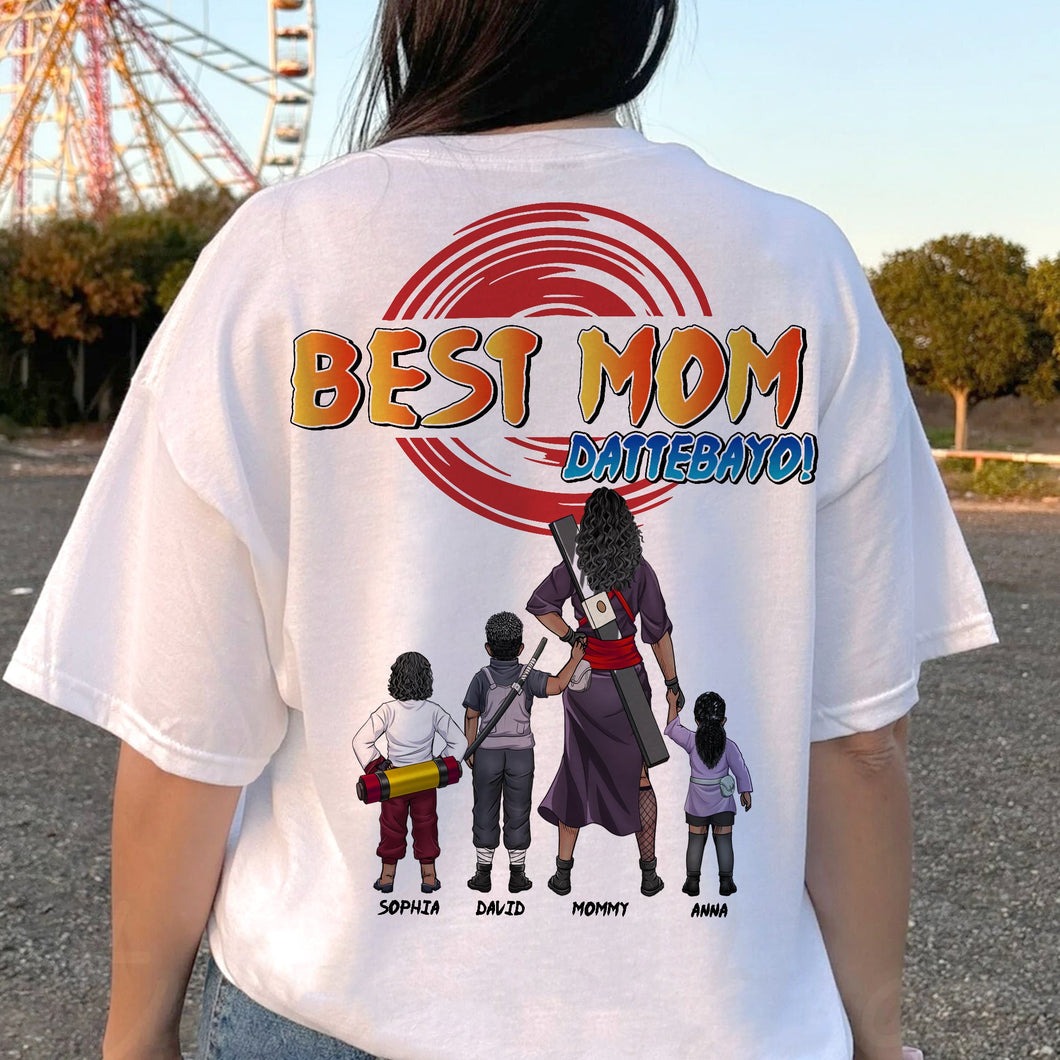 Best Mom! Personalized T-Shirt - Perfect Gift for Mom, Grandma, and Special Occasions Shirts PopCulturePrints