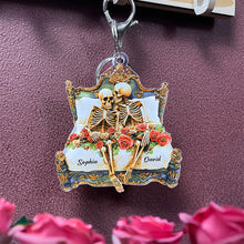 Load image into Gallery viewer, Personalized Funny Skull Couple Keychain - Unique Gift for Couples Keychains PopCulturePrints

