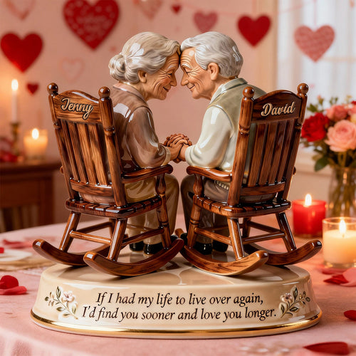 Growing Old Together - Personalized Acrylic Plaque for Couples Shaped Plaques PopCulturePrints