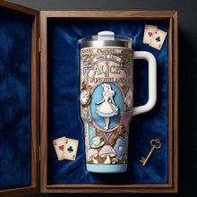 Load image into Gallery viewer, “Step Into a Fantasy Adventure!” - Fantasy Story Girl Tumbler, Personalized Travel Gift for Fantasy Lovers Tumbler Cup PopCulturePrints
