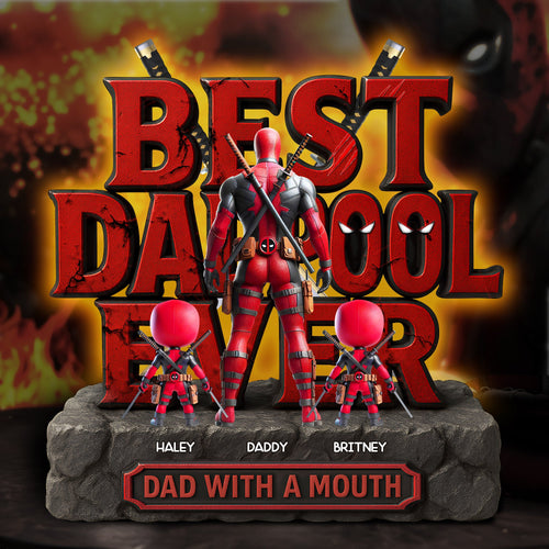 Best Dad Ever Acrylic Plaque - Personalized Gift for Dad, Grandpa & More Shaped Plaques PopCulturePrints