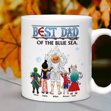 Load image into Gallery viewer, Best Dad of the Blue Sea Personalized Coffee Mug Coffee Mug PopCulturePrints
