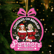 Load image into Gallery viewer, Custom Best Friends Christmas Ornament - Partners in Crime Ornament PopCulturePrints
