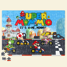 Load image into Gallery viewer, “It&#39;s-a-Me, Mommy!” - Personalized Jigsaw Puzzle - Unique Gift for Moms and Grandmas. Jigsaw Puzzles PopCulturePrints
