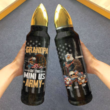 Load image into Gallery viewer, Custom Bullet Tumbler - Grandpa of the Mini US Army Tumbler Cup PopCulturePrints
