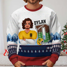 Load image into Gallery viewer, Custom American Football Ugly Sweater for Fans AOP Products PopCulturePrints
