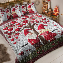 Load image into Gallery viewer, Personalized Valentine Quilt Bedding Set for Couples Blanket PopCulturePrints
