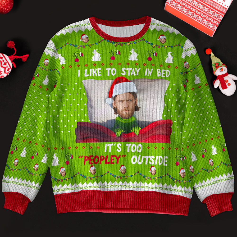 Custom Ugly Christmas Sweater with Funny Meme Design Ugly Christmas Sweater PopCulturePrints