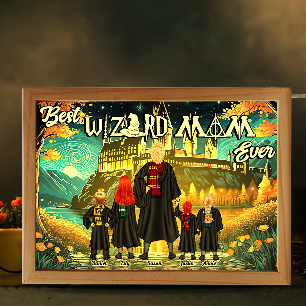 Best Wizard Mom Ever Custom Family Portrait