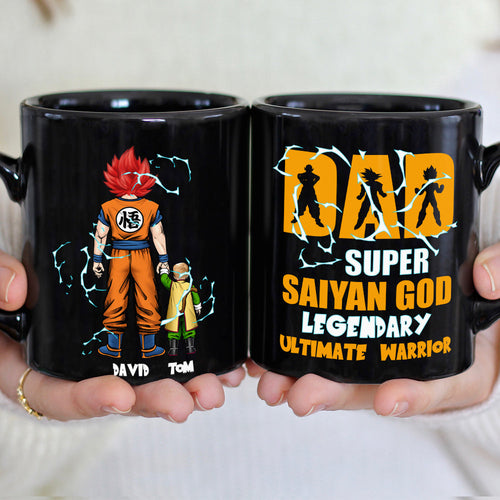 Personalized Super Saiyan Dad Coffee Mug Coffee Mug PopCulturePrints