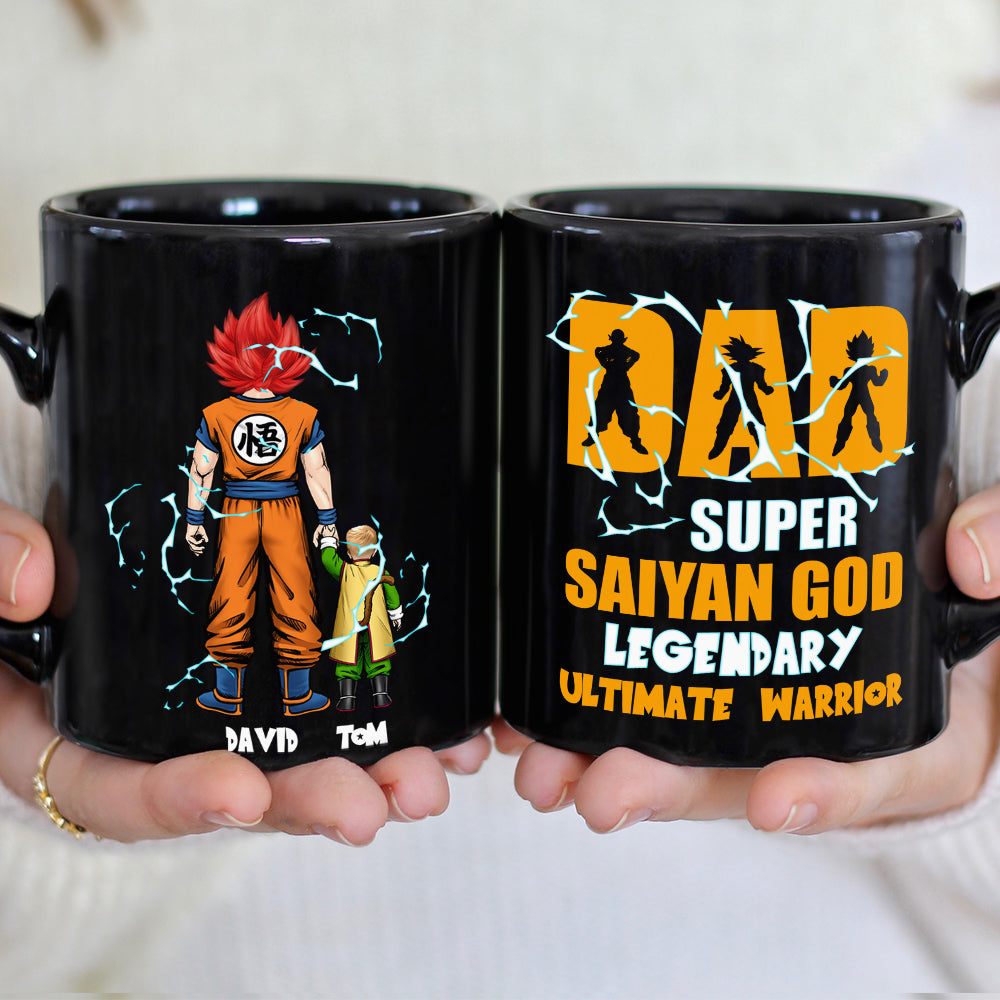 Personalized Super Saiyan Dad Coffee Mug Coffee Mug PopCulturePrints