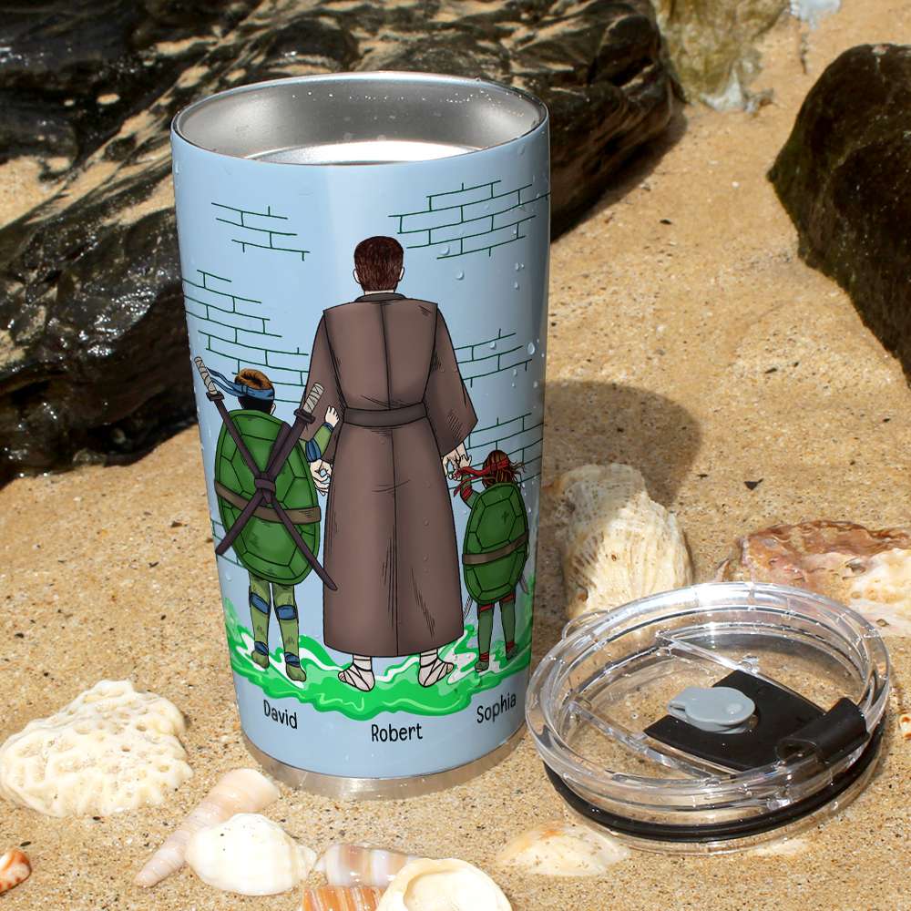 Personalized Ninja Dad Tumbler - Special Father Gift Tumbler Cup PopCulturePrints