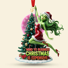 Load image into Gallery viewer, Mind Yo Business, Christmas is Expensive - Personalized Ornament Ornament PopCulturePrints
