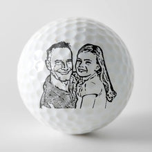 Load image into Gallery viewer, Best Daddy By Par - Custom Personalized Golf Ball Gift Golf Ball PopCulturePrints
