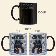 Load image into Gallery viewer, “Doing Dad Shit” - Relaxed Dad Magic Coffee Mug - Personalized Gift for Dads, Grandpas, and Father Figures Coffee Mug PopCulturePrints
