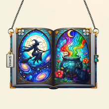 Load image into Gallery viewer, Witch Suncatcher - Personalized Gift for Magical Souls Ornament PopCulturePrints
