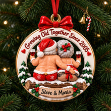 Load image into Gallery viewer, Funny Old Couple Ornament - Personalized Gifts For Couple Christmas Ornament 04TODH151026 Ornament PopCulturePrints
