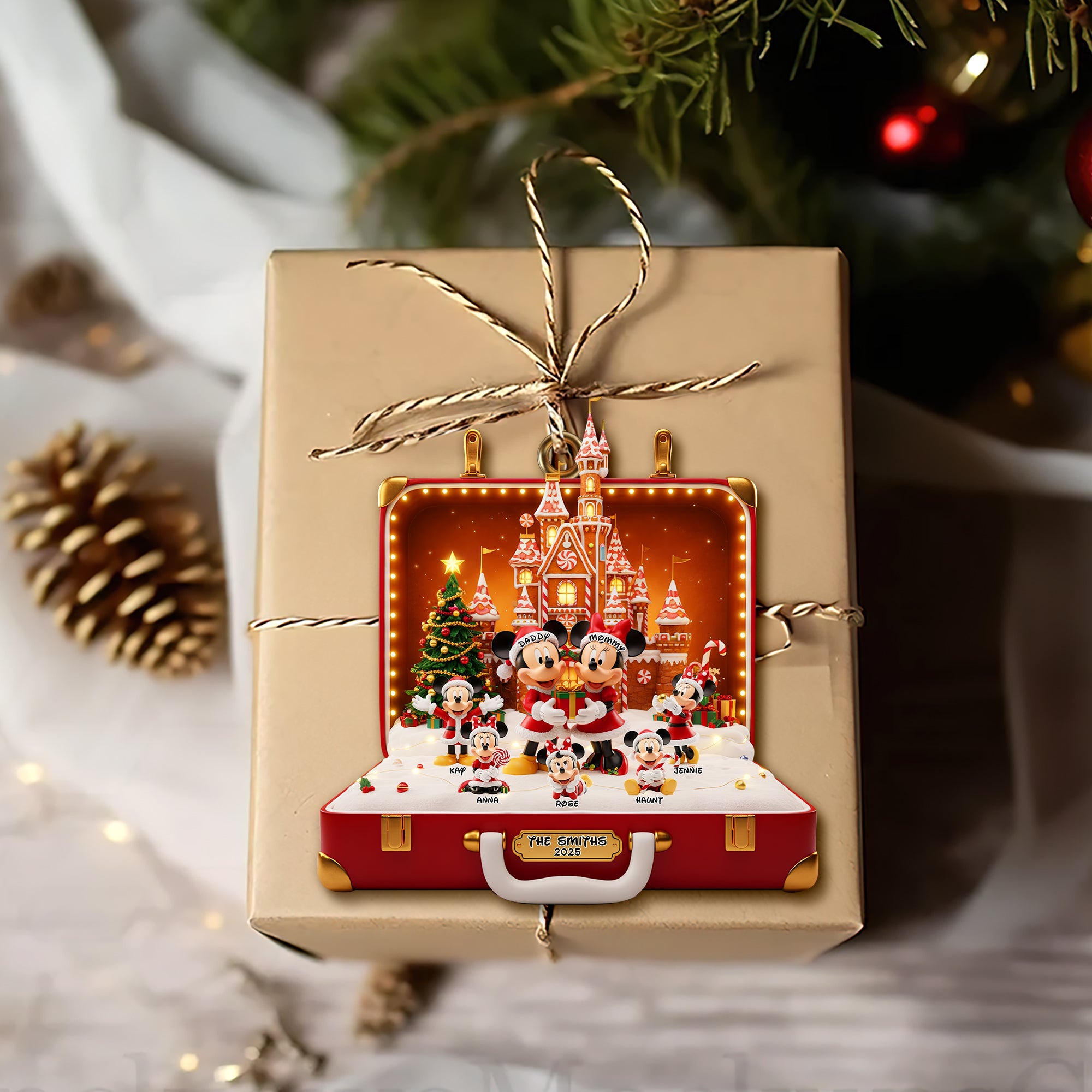 Cherished Family Moments - Personalized Ornament Gift for Families Ornament PopCulturePrints