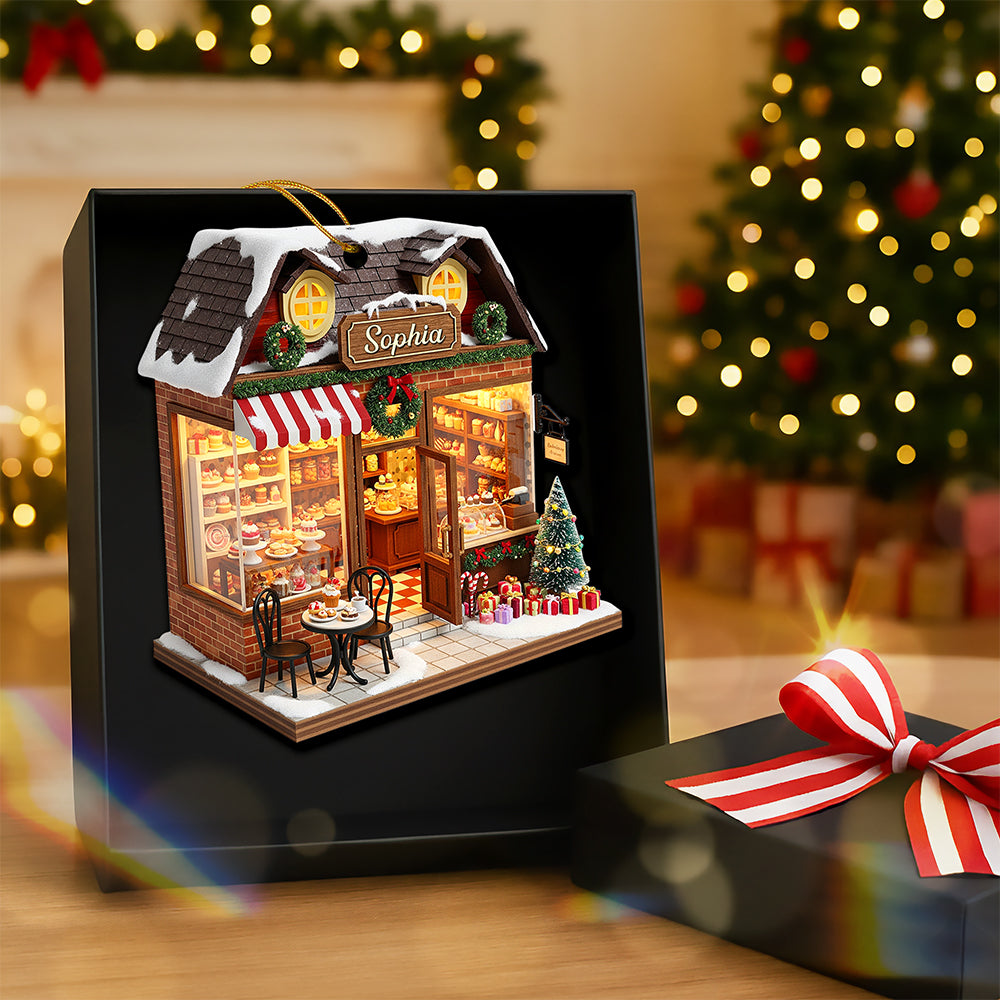 "Delight in Every Bite!" - Personalized Bakery Miniature Christmas Ornament - Unique Gift for Baking Lovers and Foodies Ornament PopCulturePrints