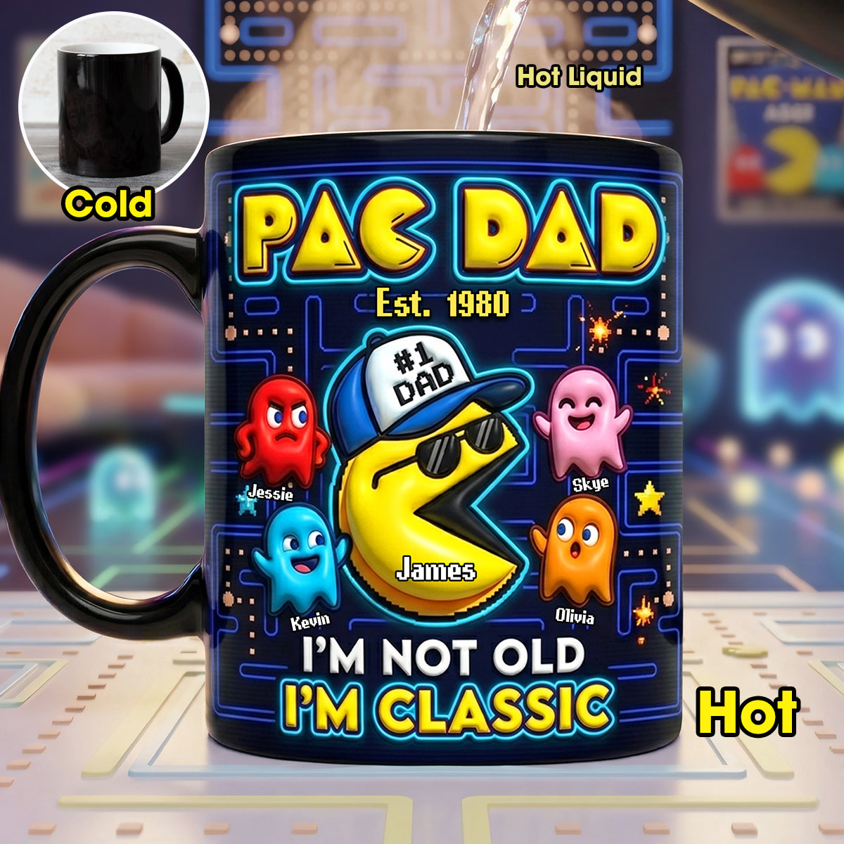 “I’m Not Old, I’m Classic” - Classic Game Magic Coffee Mug - Personalized Gift for Dad Coffee Mug PopCulturePrints