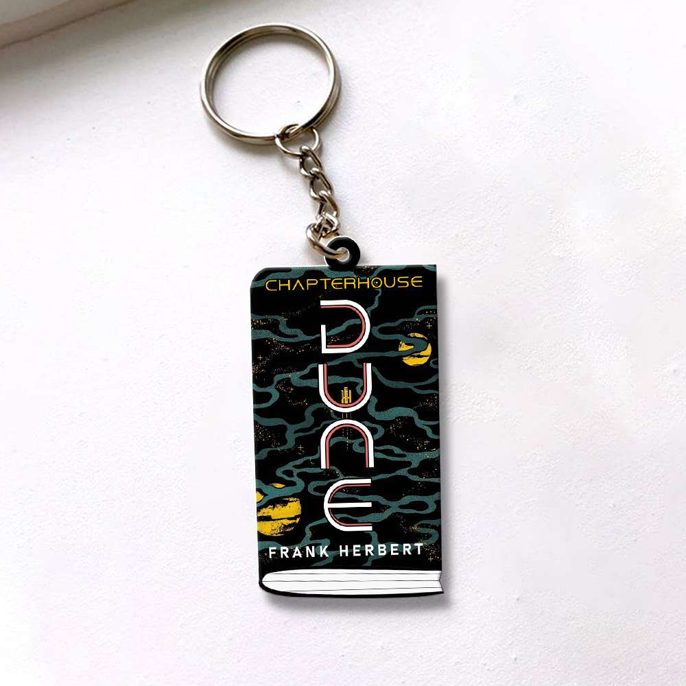 Custom Book Lover Keychain - Dune Series Design Keychains PopCulturePrints