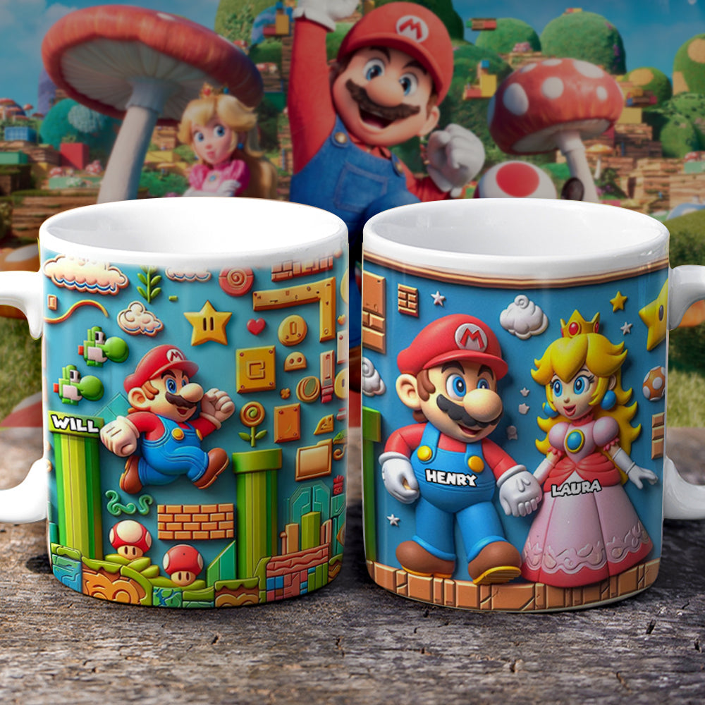 Custom Gamer Mug Set - Adventure Duo Coffee Mug PopCulturePrints
