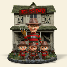 Load image into Gallery viewer, &quot;Horror Dad: The Legendary Nightmare&quot; - Custom Personalized Plaque For Dad Shaped Plaques PopCulturePrints
