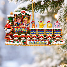 Load image into Gallery viewer, “All Aboard for Family Fun!” - Family Lovely Train Adventure Acrylic Ornament - Personalized Gift for Families
