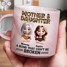 Load image into Gallery viewer, Mother And Daughters A Bond That Can&#39;t Be Broken - Personalized Marble Mug for Moms and Daughters Marble Mug PopCulturePrints
