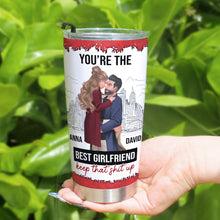 Load image into Gallery viewer, Personalized Best Girlfriend Tumbler - Custom Couple Gift Tumbler Cup PopCulturePrints

