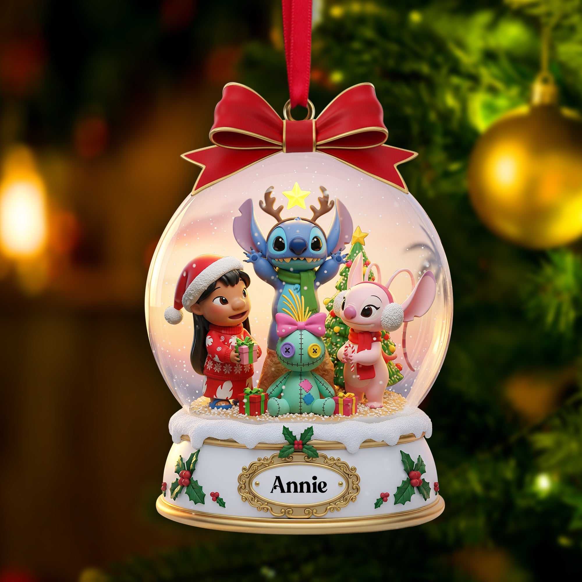 "Celebrate Friendship with Magical Memories" - Personalized Christmas Ornament for Friends Ornament PopCulturePrints