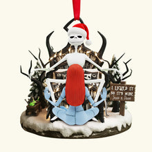 Load image into Gallery viewer, &quot;I Licked It, So It&#39;s Mine&quot; - Naughty Skull Couple Ornament - Personalized Christmas Gift for Couples Ornament PopCulturePrints
