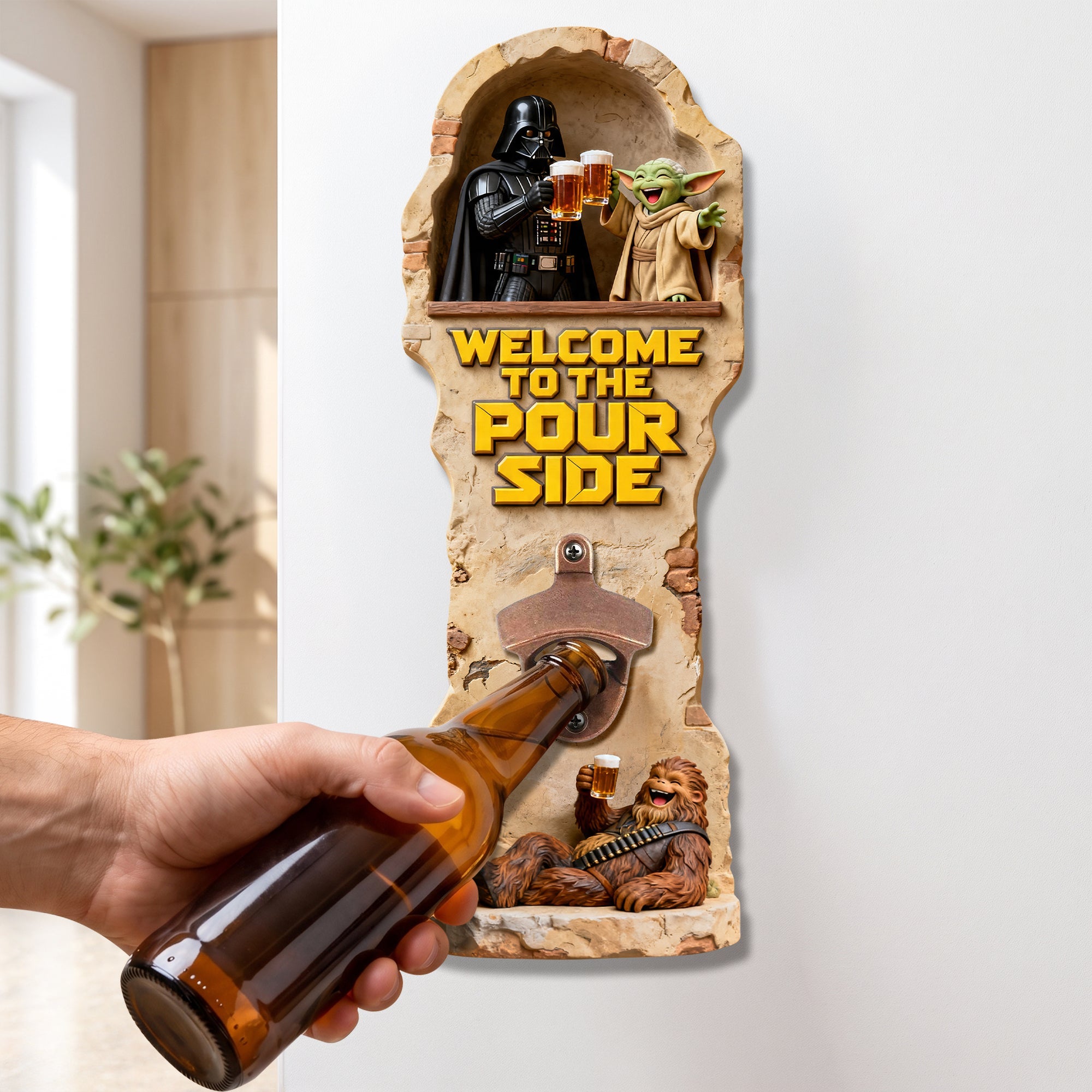 Funny Intoxicated Warriors Wall Hanging Bottle Opener - Personalized Gifts 02tyqn180726 Bottle Opener PopCulturePrints
