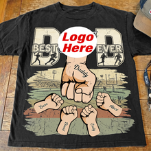 Load image into Gallery viewer, "Best Dad Ever" - Tactical Team Shirt - Personalized Gift for Sporty Dads, Perfect for Father's Day Shirts PopCulturePrints
