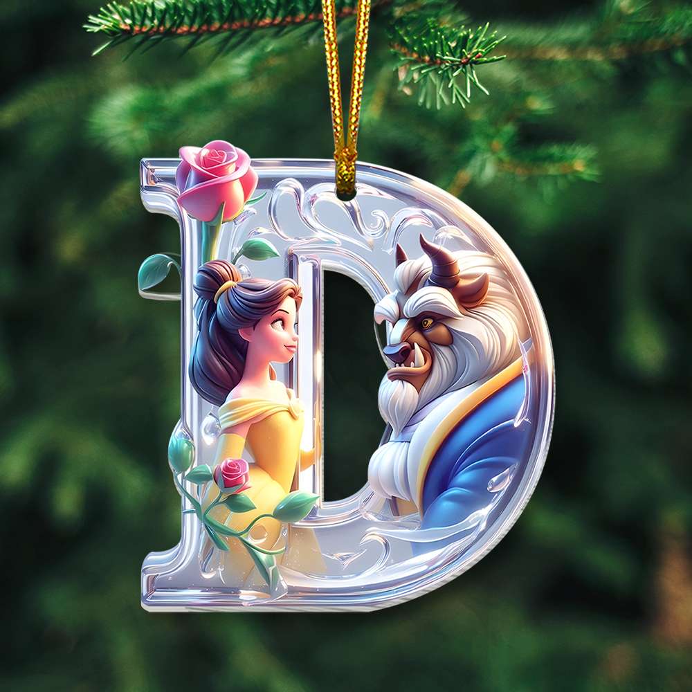 Personalized Movie-Themed Christmas Ornament with Initials – Perfect Gift for Film Lovers Ornament PopCulturePrints