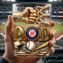 Load image into Gallery viewer, “Best Legend Dad Ever” - Personalized Whiskey Glass for Dad, Grandpa, and More Glass PopCulturePrints
