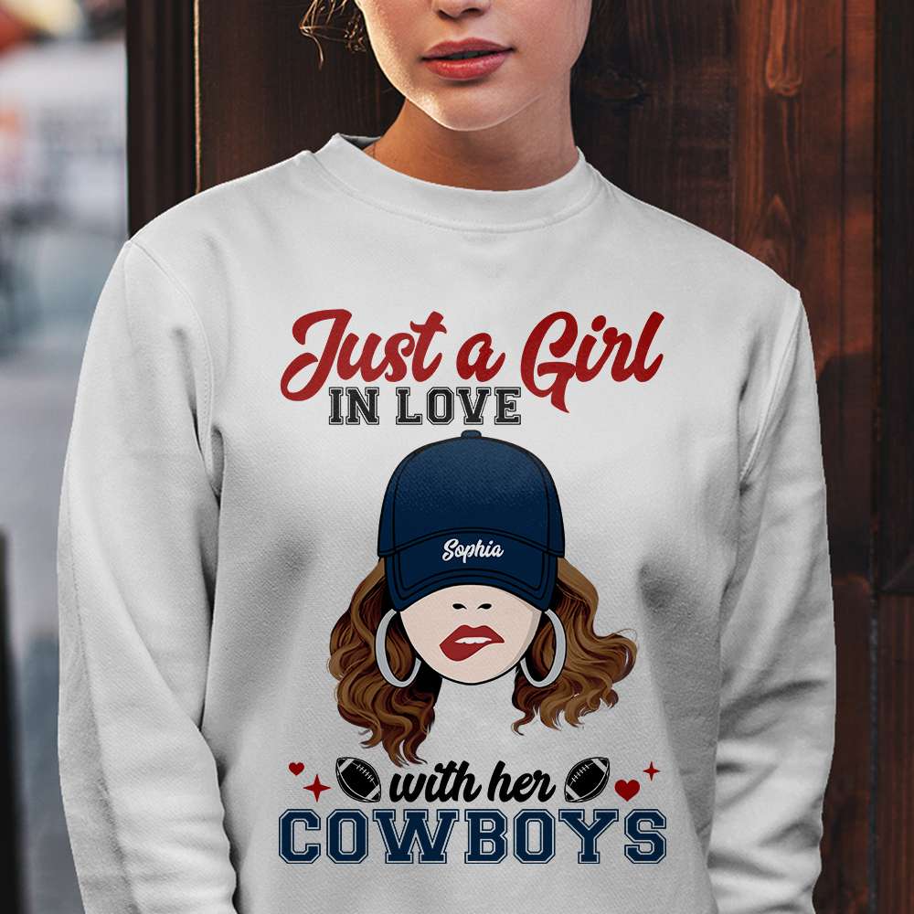 Custom Football Lover's Girl Shirt