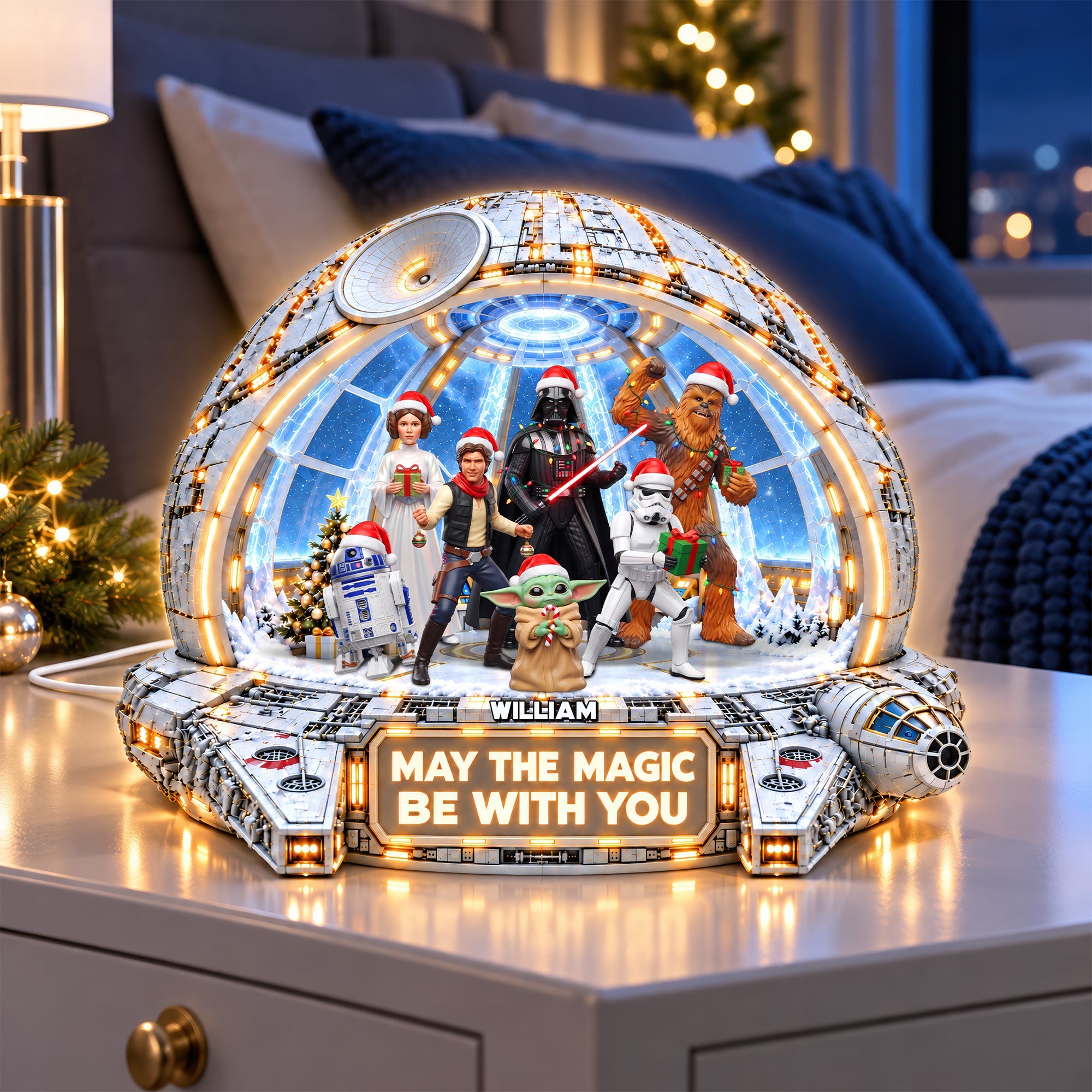 May The Magic Be With You - Personalized Universe War Light Box - Unique Gifts for Star Wars Fans