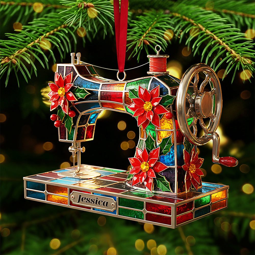 Sewing Lovers' Delight: Personalized Christmas Ornament Ornament PopCulturePrints