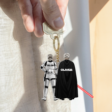 Load image into Gallery viewer, Custom Couple Keychain - Star Wars Inspired Gift for Fans Keychains PopCulturePrints
