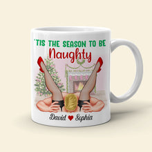 Load image into Gallery viewer, Custom Naughty Christmas Couple Coffee Mugs
