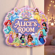 Load image into Gallery viewer, Every Princess Needs a Special Place - Fairytale Room Door Acrylic Sign - Personalized Gift for Kids
